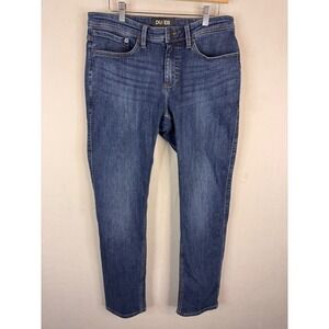 DU/ER L2X Relaxed Taper‎ Fireside Jeans Fleece Lined Blue Denim 32x32